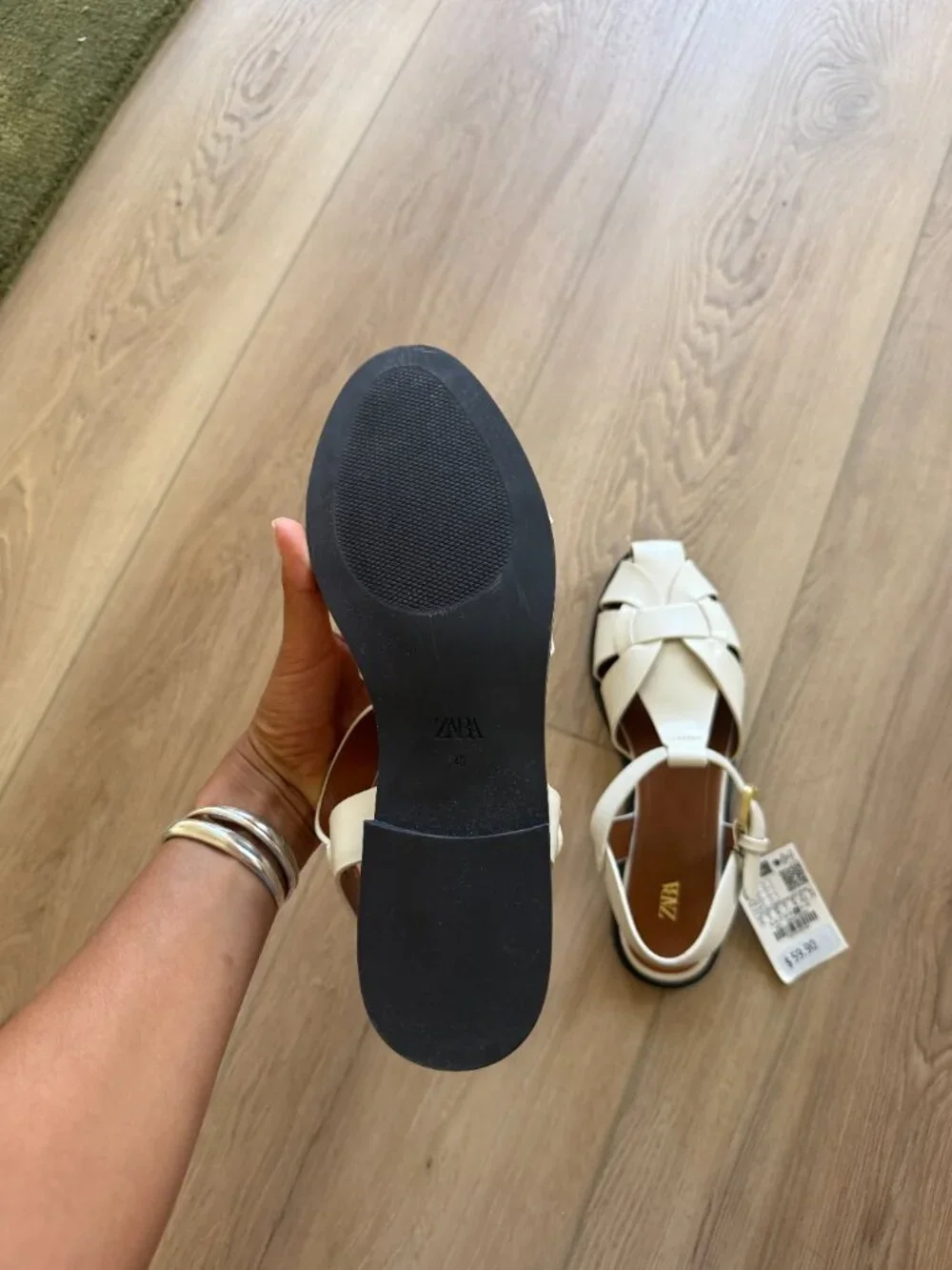 Zara flat fisherman